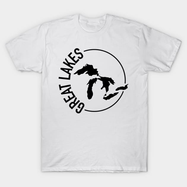 The Great Lakes Midwest USA T-Shirt by KevinWillms1